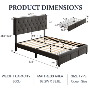 Cadre <span class=keywords><strong>de</strong></span> <span class=keywords><strong>lit</strong></span> multifonctionnel intelligent en bois massif avec coussin <span class=keywords><strong>de</strong></span> tête réglable et contrôle par application pour mobilier <span class=keywords><strong>de</strong></span> maison - Product Image 4