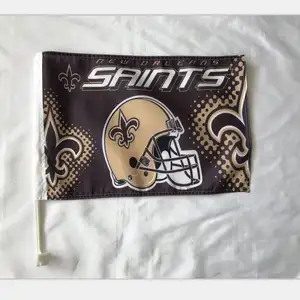 Bendera Mobil Tim Olahraga New Orleans Saints, Kualitas Tinggi dengan Desain Kustom