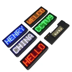 Badge con nome LED programmabile