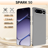 Spark 50 Ponsel Pintar Android 5G Versi Global Langsung dari Pabrik 2026 16GB 1TB Layar 7.3 Inci Baterai 8000mAh Kamera 108MP Dual SIM Face