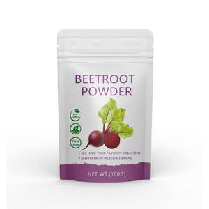 Poudre de racine de betterave biologique OEM ODM, soluble dans l'eau, hautement concentrée, supplément de betterave crue en poudre pour adultes, gestion de l'énergie - Product Image 1