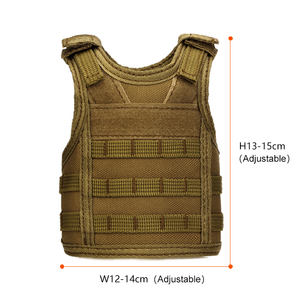 Sıcak satış açık partiler çok amaçlı içme yelek içecek şişesi soğutucu tutucu bira şişe kapağı Mini bira yelek - Product Image 2