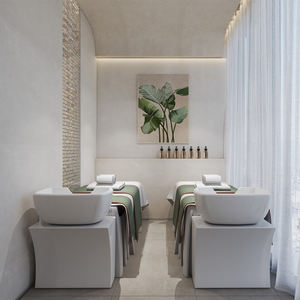 Conjunto de Móveis Modernos para Salão de Beleza Personalizado de Fábrica, Cadeira de Salão, Balcão de Recepção, Armário Ecológico para Espaço Comercial - Product Image 2