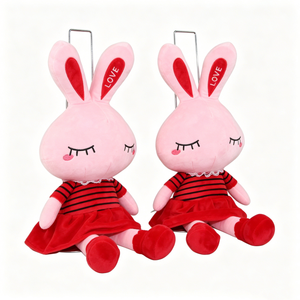 Peluche de conejo personalizado para la hora de dormir, regalo de conejo para el Día de San Valentín, peluche de conejo para niñas, peluche de conejo para decoración de cuarto infantil - Product Image 4