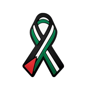 Nuevo Modelo: Decoraciones de PVC para Zuecos con Símbolo de Bandera de Palestina Libre, Accesorios para Pantuflas, Adornos para Zapatos de la Libertad Palestina - Product Image 4