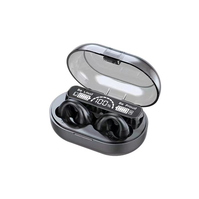 Sports Wireless Earbuds Open Ear Clip on  5.3 ENC Noise Canceling IPX4 Waterproof HIFI Sound Long Battery