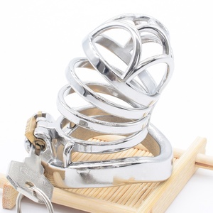NUUN 2.95" Chastity Penis Cage Stainless Steel Cock Cage Male Chastity Device Bondage BDSM Sex <b>Toys</b> Lock Dicks Metal Sex Cages - Product Image 2