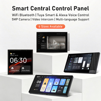 Panneau de commande central intelligent Tuya à montage mural Jinmai, WiFi, Alexa, commande vocale, maison intelligente, panneau tactile avec interphone vidéo