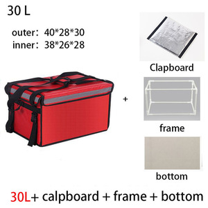 Cooler Bag Car Ice Pack Insulated Thermal Lunch Pizza Bag Fresh Food Delivery <b>Container</b> <b>Refrigerator</b> Bag - Product Image 5