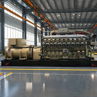 Générateur à turbine à gaz naturel Jichai 1000KW 2000KW, excitation sans balais, refroidissement par eau, démarrage automatique, 50Hz, certifié ISO9001 CE