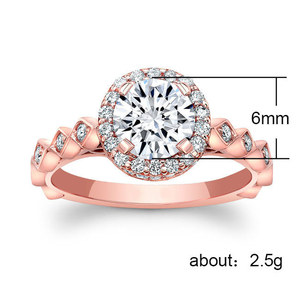 Anello dal Design Color Rosa, Anello Classico da Dito per Donne - Product Image 5