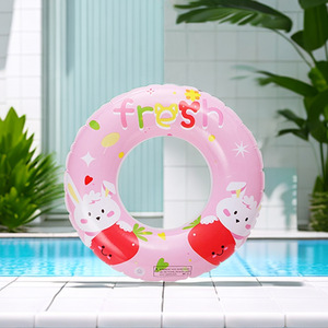 Círculo de natación de PVC para niños, fruta, tiburón, animal, anillo de natación inflable - Product Image 5