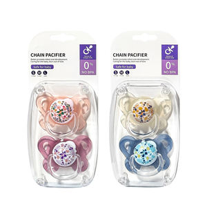 Sucettes transparentes magnifiques de couleur transparente jour et <span class=keywords><strong>nuit</strong></span>, sucette pour 0-6 mois, silicone sans BPA pour <span class=keywords><strong>nouveau</strong></span>-né - Product Image 3