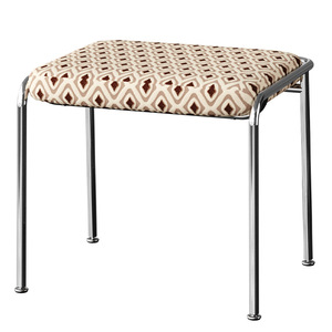 Chaise <span class=keywords><strong>de</strong></span> courtoisie nordique moderne <span class=keywords><strong>de</strong></span> luxe en tissu, repose-pieds en acier inoxydable avec cadre en métal pour meubles <span class=keywords><strong>de</strong></span> salon et poufs - Product Image 6