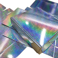 Sparkle Holographique Pailleté Argent Laser Pliable Papier Boîte D'emballage Bijoux Expédition Mailer Perruques Cils