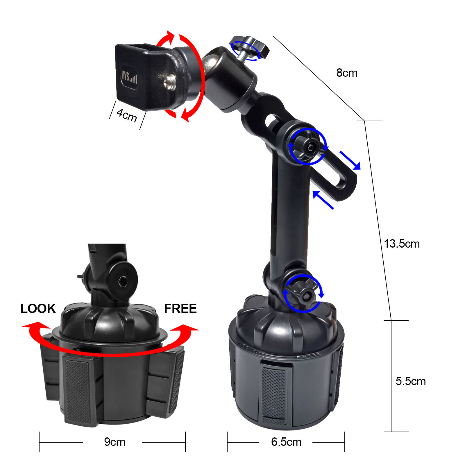 Supporto Per Walkie Talkie HYS - Regolabile, Per Auto E Cabina | Compatibile Con Motorola, Baofeng, Kenwood - Foto 8