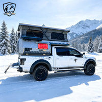 Huntoo - Camping-car pliable de luxe léger 4x4 pour pick-up, tente pop-up pour 2-3 personnes, camping-car avec style moderne