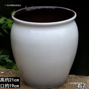 Rough Ceramic Flower Pots 40cm Large Outdoor Planters For Home Gardening Floor <b>Standing</b> Coarse Pottery <b>Vases</b> - Product Image 4