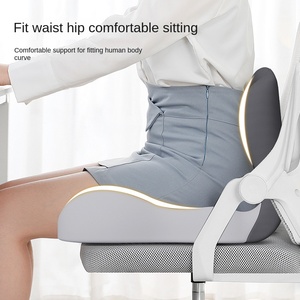 Memory Foam L-Shaped Seat Cushion Backrest Office <b>Chair</b> Cushion Lumbar Support Pain Relief Breathable Car Butt <b>Pad</b> - Product Image 3
