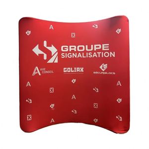 Support d'affichage détachable 8/10/20 pieds avec housse de coussin en arc pour photomaton, toile de fond de photographie, salon professionnel, exposition, accessoire de stand d'exposition - Product Image 1