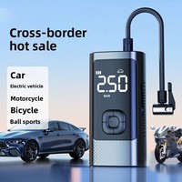 In-Car Wireless ABS Rechargeable Air Pump Portable Car Air Compressor Electric High-Pressure Tire Inflator Illuminated Gauge