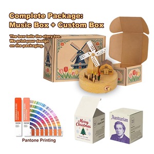 Nouvelle conception de boîte à musique en bois personnalisée pour le tourisme, <span class=keywords><strong>chansons</strong></span> personnalisées, souvenirs, idées cadeaux, artisanat fait main, décoration intérieure, usine expérimentée - Product Image 5