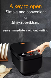 Olla <span class=keywords><strong>Arrocera</strong></span> Eléctrica Inteligente Multifuncional de Gran Capacidad (5L) con Recipiente Interior de Diseño Cuadrado de Plástico, Temporizador, 220V, <span class=keywords><strong>para</strong></span> Hotel - Product Image 4