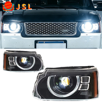 Phare avant modifié pour Range Rover Sport 2010-2013, style Defender, avec lentille LED et feux de jour, ensemble de phares de voiture amélioré