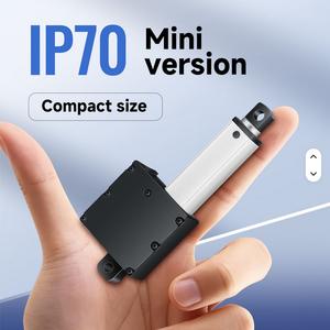 Actionneur linéaire compact Hoodland 12V DC, course 100-200mm, charge 100N, <span class=keywords><strong>moteur</strong></span> à balais, pour appareils électroménagers, cadres de 19mm, armoires et fenêtres - Product Image 2