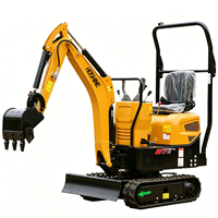 Mini-excavatrice compacte sur chenilles de 1 à 6 tonnes, micro-excavatrice hydraulique pour travaux de terrassement agricole, de jardinage et de construction