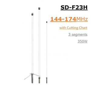 Antena de Calidad Diamante de 350W, 3 Segmentos, SD-F23H, 144-174MHz, VHF, Repetidor de Radio, Antena de Estación Base de Fibra de Vidrio - Product Image 2