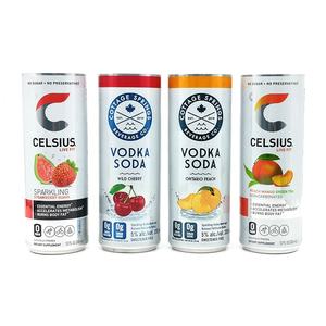 علب ألومنيوم بأغطية علب مع مشروب طاقة - Product Image 1