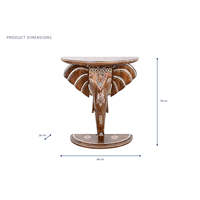 Table console Mango 68x34x78 Multicolore Éléphant