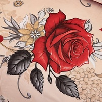 Ensemble de literie certifié 100% polyester, tissu doux imprimé, motifs personnalisés, emballage sur mesure, taille OEM, ensemble de draps en gros