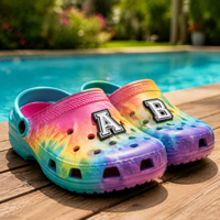 Breloques de chaussures en PVC alphabet blanc A-Z, breloques en caoutchouc souple pour sabots, décorations DIY détachables, accessoires de chaussures avec logo personnalisé