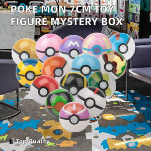 Alta calidad 7CM PVC coleccionable modelo creativo Poke Mon figura de juguete 15 tipos fuente de animación japonesa bola sorpresa - Product Image 2