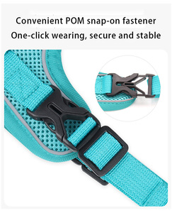 Arnés y Correa <span class=keywords><strong>de</strong></span> <span class=keywords><strong>Seguridad</strong></span> para Perros, Arnés <span class=keywords><strong>de</strong></span> Pecho para Gatos, Chaleco Ajustable para Perros con Cadena y Correa sin Tensión, Diseño Sólido - Product Image 5