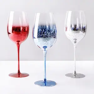 Creatieve Blauwe Starry Wijn Glazen Beker Cocktail Goblet Glazen Champagne Whisky Sap Vakantie Cadeau Rode Wijn Gekleurde Cup Set 500ml