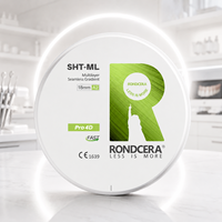 Bloc multicouche en zircone ultra-translucide Rondcera, alternative aux plaques d'alignement orthodontique transparentes, Fresadora Dental SHT-ML 4D