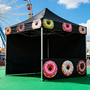 Commercial Grade 3x6 Pop up <strong>Gazebo</strong> and 10x20 Custom Tent for Retail Kiosk and Food Market Vending - Product Image 1