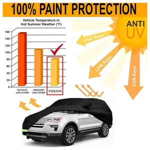 Fundas para Auto Personalizadas Impermeables para Exteriores 210T para Ford Explorer 2011-2022, 100% Impermeables y Resistentes al Viento, con Correa y Cierre de Doble Puerta - Product Image 4