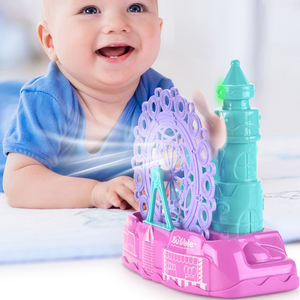 Jouets en plastique de fête de désherbage jouets grande roue pistolet à bulles poreux automatique jouet de soufflage de bulles Machine à bulles <span class=keywords><strong>romantique</strong></span> - Product Image 4