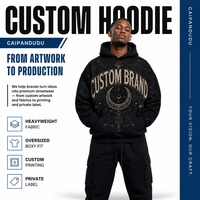 Sweat-shirt à capuche ample en coton mélangé respirant pour homme, manches longues, style streetwear toutes saisons