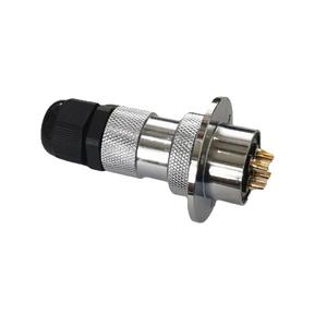 ขั้วต่อการบิน Gx25df25 10 พิน ตัวเรือนทองแดงผสมสังกะสีชุบทอง M25 สำหรับชิ้นส่วนการบิน - Product Image 1