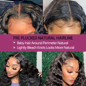 Parrucche di Capelli Umani Brasiliani Grezzi Non Lavorati, Senza Colla, con Frontale in Pizzo, 100% Naturali, dai Migliori Fornitori - Product Image 5