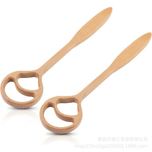 Batteur à pâte en bois à 2 trous, mélangeur manuel pour gâteaux et pâtisseries, outil de cuisine pour la pâtisserie - Product Image 3