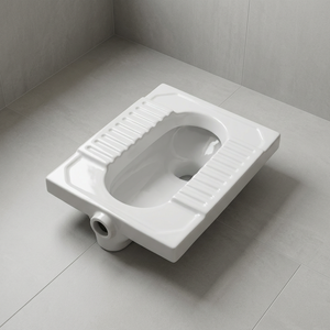 WC indien à la turque en céramique et porcelaine, sanitaires, prix abordable, différentes tailles disponibles - Product Image 2
