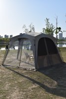 Le Pavillon Parasol à Ouverture Rapide en Dôme Pentagonal, Tente d'Extérieur Pliante Portable, Abri Parasol Imperméable pour le Camping