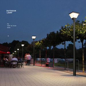 Outdoor Solar Courtyard High Pole Lamp Led <b>Light</b> 50000h Lifespan For Garden Street Lighting - Product Image 2