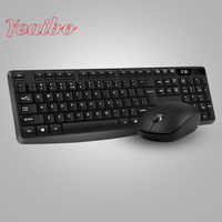 Keyboard tata letak Kombo multi surya dan mouse pack, keyboard nirkabel tipis mike minia shinobi tastatur optik jedel origins mike